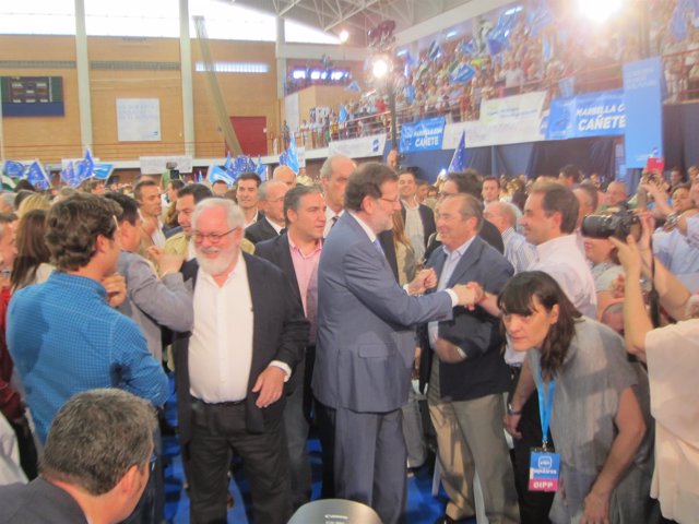 Cañete y Rajoy en Málaga