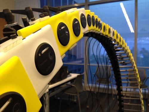 Montaje de Nokia para recrear el efecto tiempo de bala