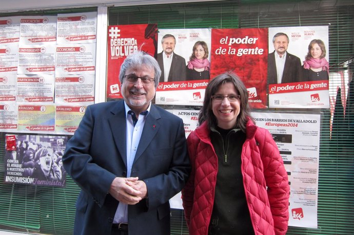 José María González y Carmen Duce durante la campaña
