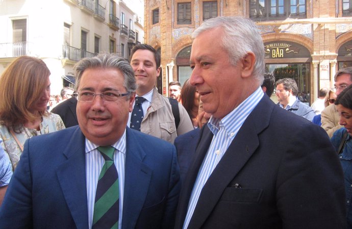 Juan Ignacio Zoido y Javier Arenas, este viernes