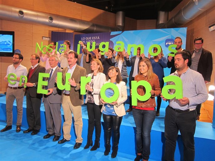 Quiroga e Iturgaiz en el acto fin de campaña del PP en Bilbao