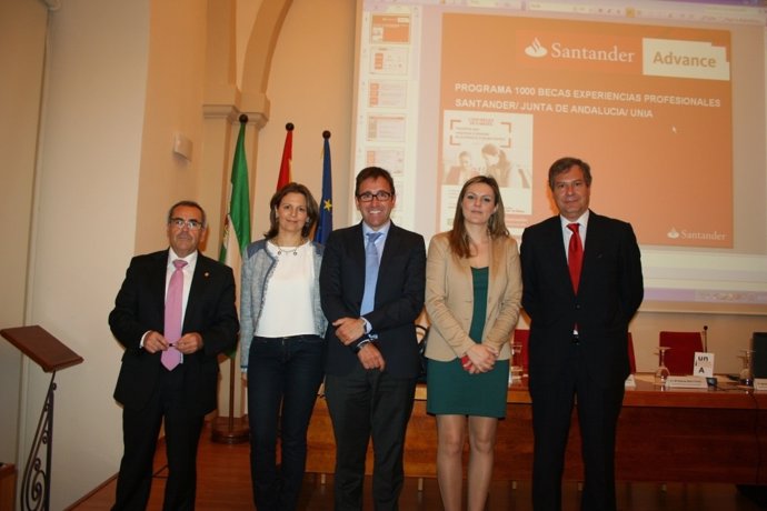 Presentación del programa de becas de Junta y Banco Santander en Jaén