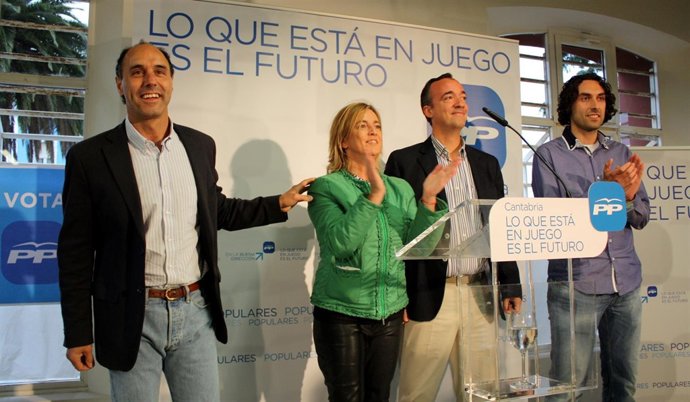 Acto de cierre de campaña del PP con el secretario de Estado de Seguridad