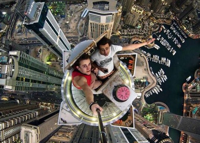 Los selfies más extremos de la mano de Alexander Remnev