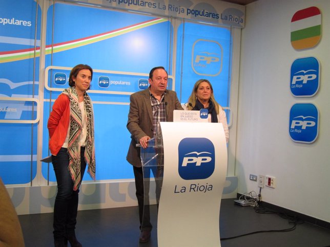 Pedro Sanz, con Herranz y Gamarra analizan resultados electorales