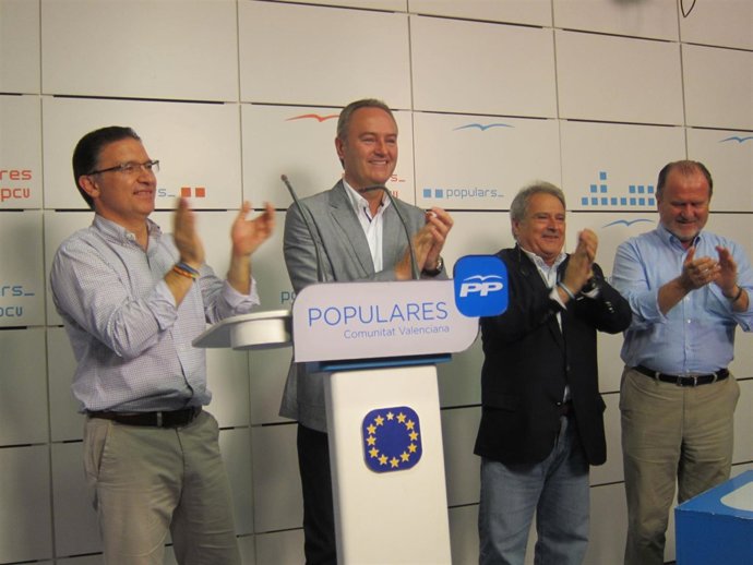 Fabra, Castellano, Rus y Font de Mora en la sede del PPCV