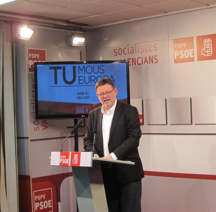 Puig en la sede del PSPV