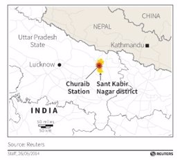 Lugar del accidente en India