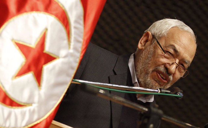Rached Ghannouchi, líder del partido islamista tunecino Ennahda