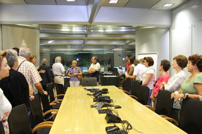 Visitas al centro de operación de la red de Endesa en Sevilla.