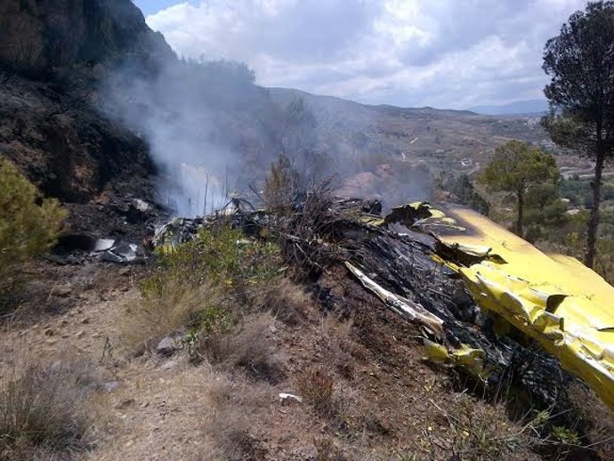 Avioneta siniestrada