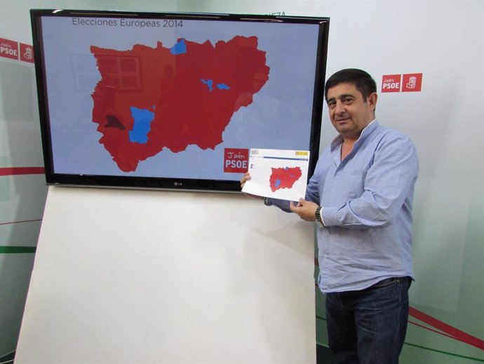Francisco Reyes muestra el resultado del 25M en la provincia de Jaén.