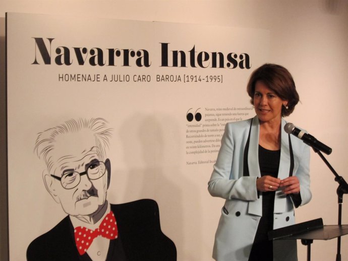 Barcina durante la presentación de la exposición de Caro Baroja en Madrid