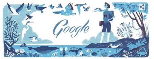 Google dedica su 'doodle' a la científica estadounidense Rachel Louise Carson