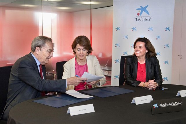 Jaime Lanaspa, Yolanda Barcina y Ana Díez.