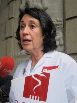 La vicepresidenta y delegada de Metges de Catalunya Teresa Fuentelsaz