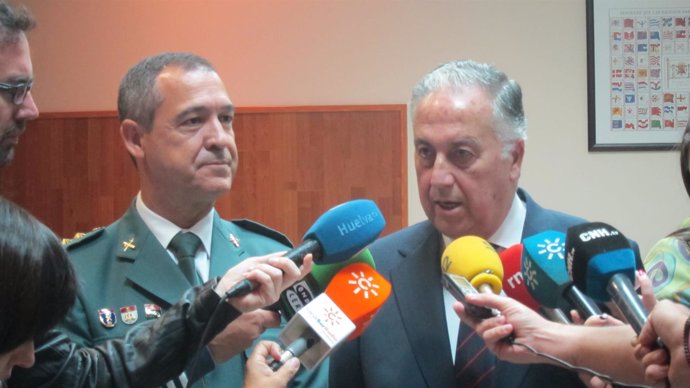 El coronel jefe de la Comandancia de la Guardia Civil de Huelva, Ezequiel Romero