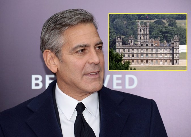 George Clooney Amal Alamuddin Downton Abey