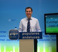 Moreno convoca este miércoles a la Junta Directiva del PP-A para analizar los resultados electorales