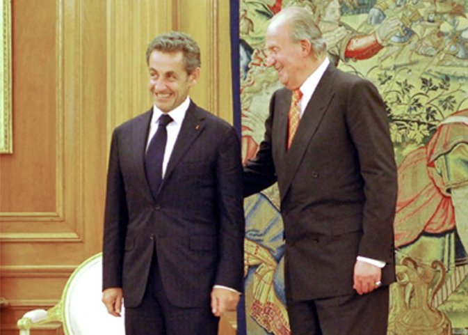 Nicolas sarkozy rey don juan carlos