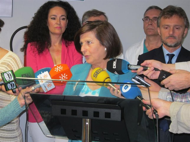 La consejera de Salud, María José Sánchez Rubio. 