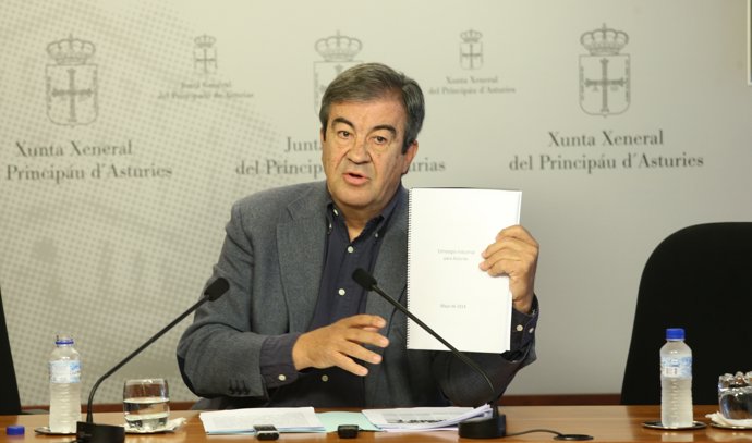 Álvarez-Cascos, en rueda de prensa. 