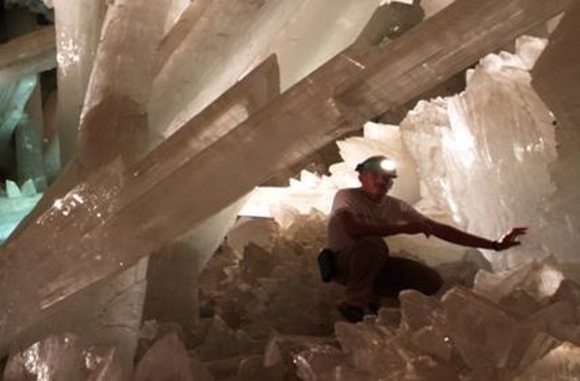 La cueva de Naica, en México, con vigas de cristales de hasta 11 metros
