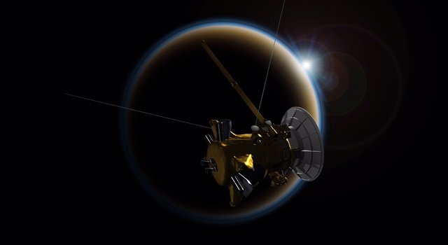 Cassini observado la luna Titán