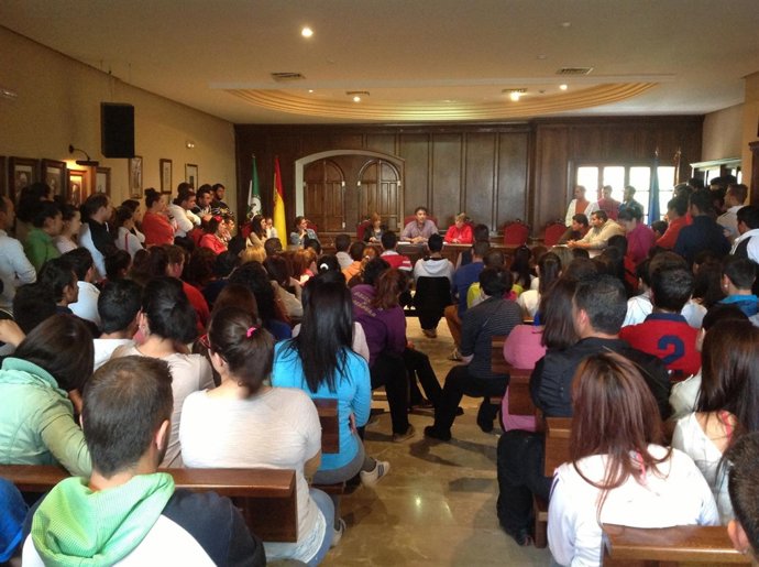 Presentación del programa 'Emple@Joven' en Navas de San Juan (Jaén)