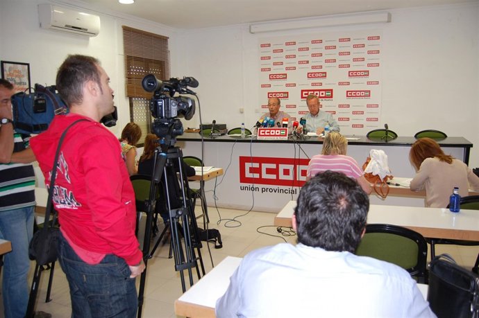 Responsables de CCOO en el sector de la hostelería. 