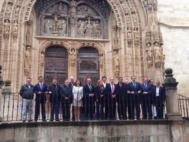 Los integrantes de la Comisión Ejecutiva de la FRMP de Castilla y León