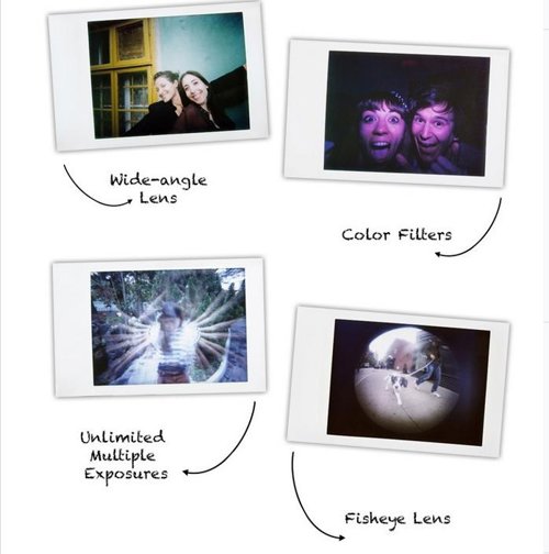 Lomo'Instant cámara instantánea analógica con efectos