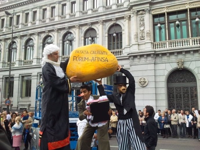 Manifestación De Los Afectados De Fórum Y Afinsa      