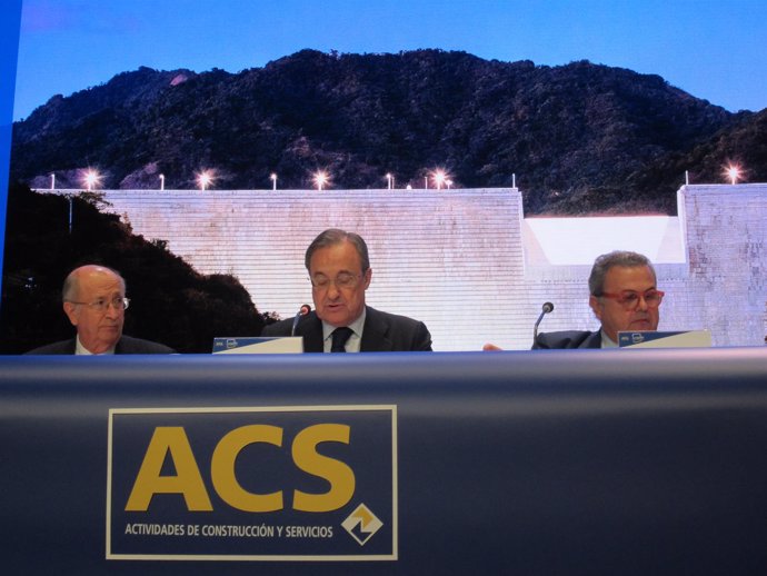 Florentino Pérez, en la junta de accionistas de ACS