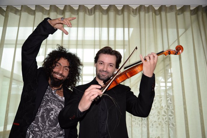 El compositor y músico Ara Malikian y el bailarín Ángel Corella