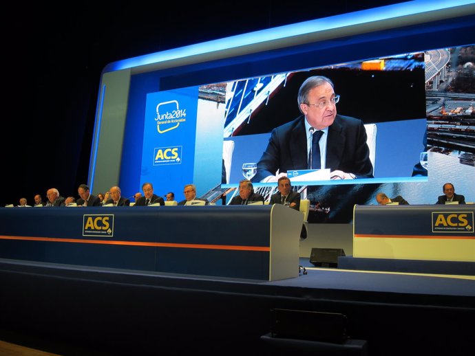 Florentino Pérez, en la junta de accionistas de ACS