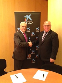 J.Blanch (Caixabank Girona) y E.Plana (Foeg). 