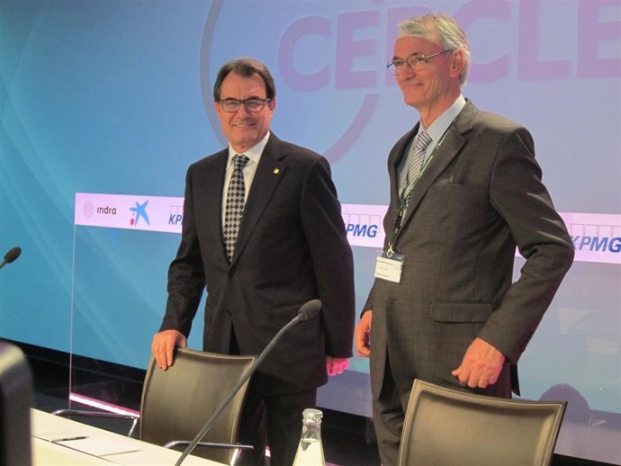 Artur Mas (pte.Generalitat) Antón Costas (pte.Círculo  de Economía)