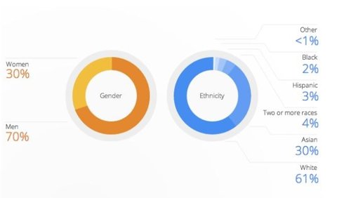 Diversiad racial en Google