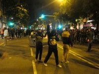 23 detinguts en la quarta nit d'incidents pel desallotjament de Can Vies