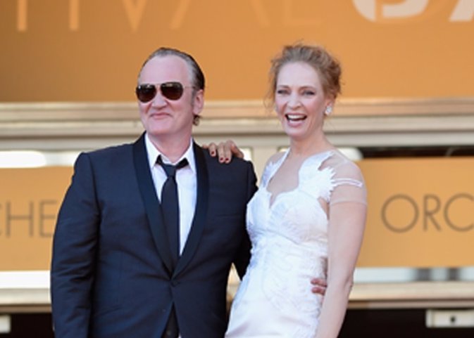 Thurman y Tarantino juntos 