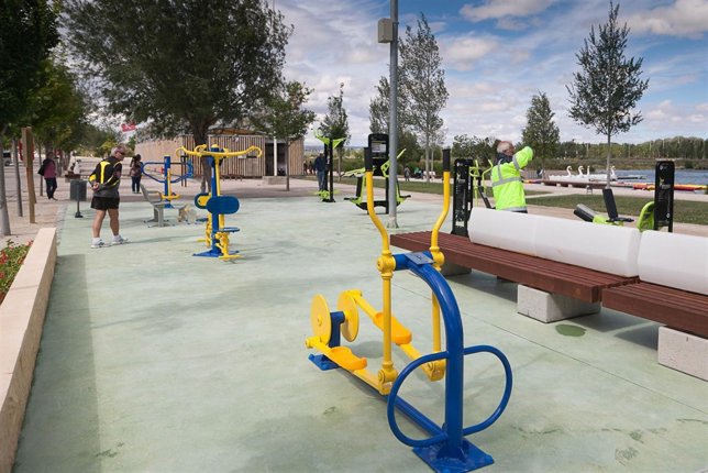 Gimnasio al aire libre en el Parque del Agua