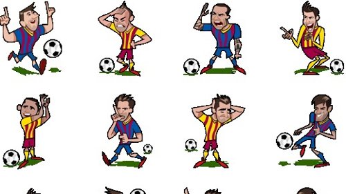 Stickers del Barça para Facebook