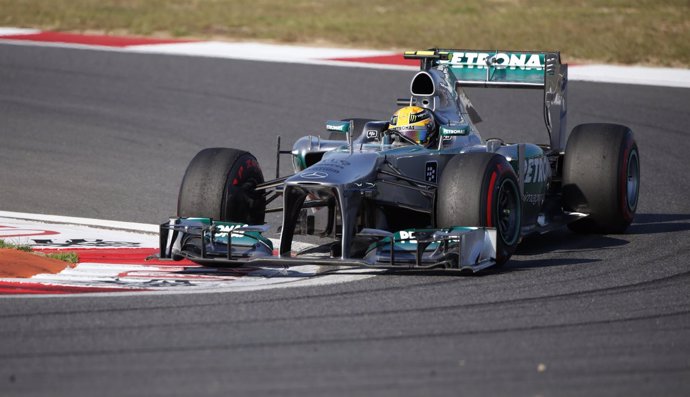Lewis Hamilton (Mercedes) en Corea