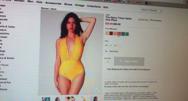 Modelo de American Apparel