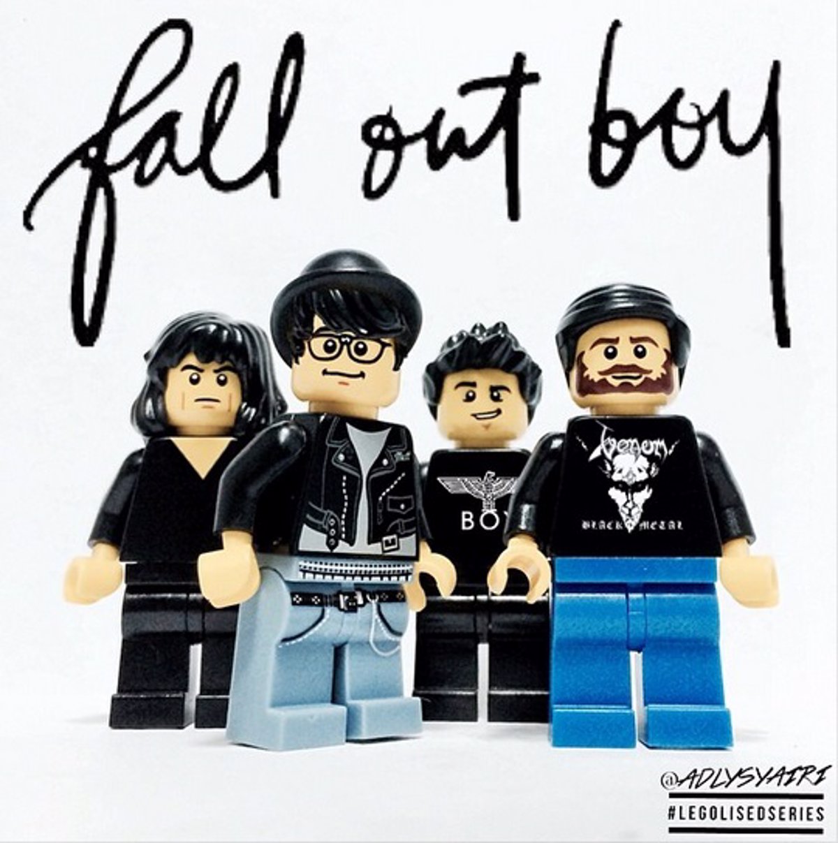 ensayo Arco iris recibo 20 grupos rockeros en versión Lego