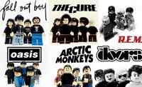20 grupos rockeros en versión Lego