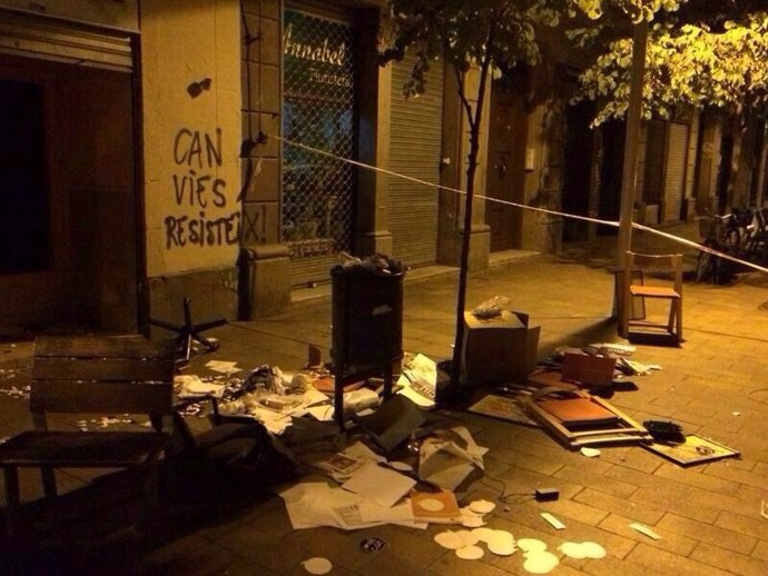 Ataque a la sede de CDC en Gràcia, Barcelona