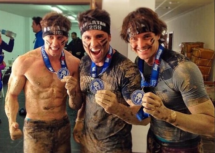 Guapos en la Spartan Race de Madrid David Bustamante Arbeloa Illaramendi