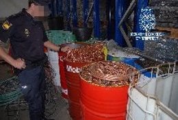 Policía Nacional se incauta de 96 toneladas de metales